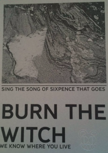 radiohead, off line, flyer, burn the witch